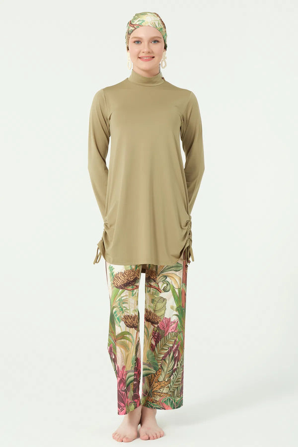 Flora Patterned Modest Burkini