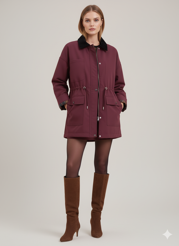 Claret Luxury Jacket (The Heritage Parka)
