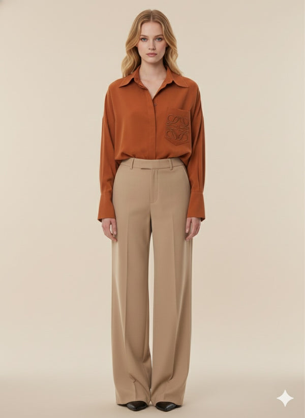 The Signature Fluid Silk Blouse&nbsp;